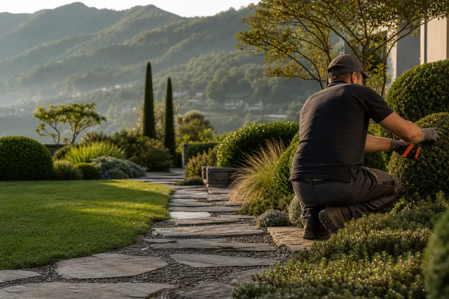 Demo REDEON per un'impresa di giardinaggio in Ticino